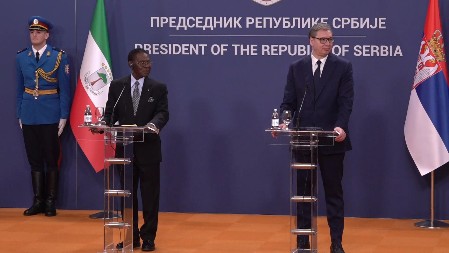 PREDSEDNIK VUČIĆ SA MBASOGOM: "Zahvalnost Ekvatorijalnoj Gvineji na podršci teritorijalnom integritetu Srbije" (FOTO) (VIDEO)
