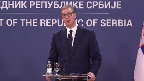 Predsednik Aleksandar Vučić stigao na meč između Crvene zvezde i Štutgarta