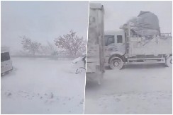 PRIZORI KAKVI SE NE PAMTE: Pogledajte kako izgleda stravična mećava koja je paralisala delove balkanske zemlje (VIDEO)