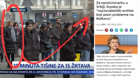 "STUDENTE" PREDVODI OPOZICIONARKA KOJOJ JE SREBRENICA GENOCID, KOJA VREĐA SPC I KOJA TRAŽI UKIDANJE REPUBLIKE SRPSKE!!