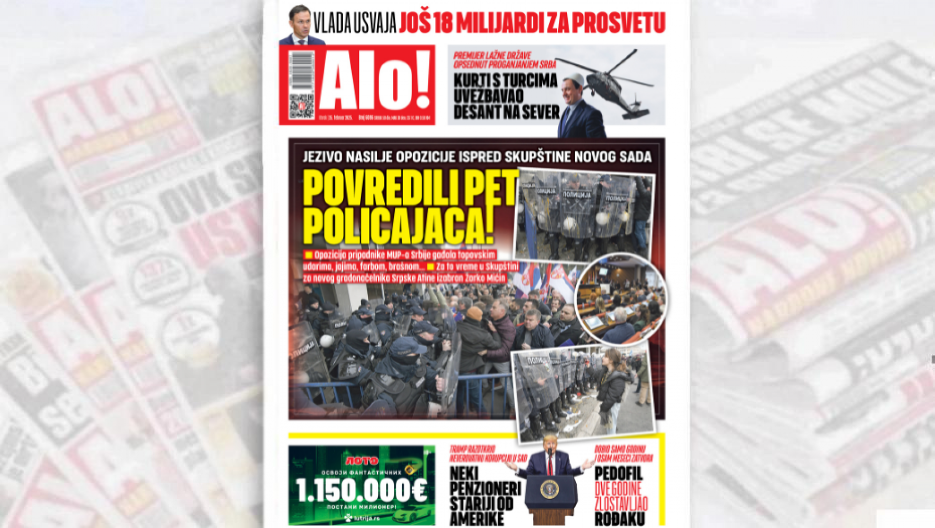 JEZIVO NASILJE OPOZICIJE ISPRED SKUPŠTINE NOVOG SADA: Povredili pet policajaca!