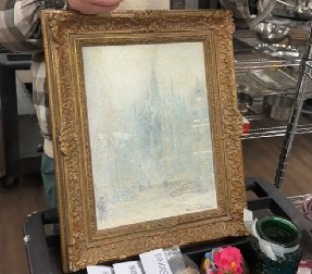 KUPILA STARU SLIKU ZA 340 DINARA Htela da iskoristi samo ram, kada je shvatila koliko vredi, umalo se onesvestila od šoka! (VIDEO)