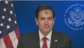 MARKO RUBIO ŠOKIRAO GLEDAOCE Pojavio se sa krstom na čelu: Ovo je razlog (VIDEO)