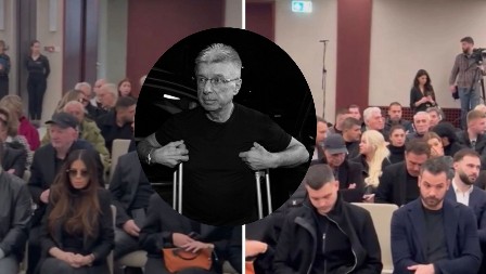 SAMO PROŠLI JEDNO PORED DRUGOG! Bivši ljubavnici se sreli na komemoraciji Saši Popoviću, evo kako su se ponašali (VIDEO)