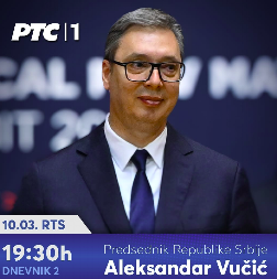 VUČIĆ GOST DNEVNIKA Predsednik večeras na RTS-u u 19:30 časova (FOTO)