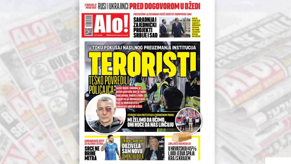 TERORISTI TEŠKO POVREDILI POLICAJCA! U toku pokušaj nasilnog preuzimanja institucija