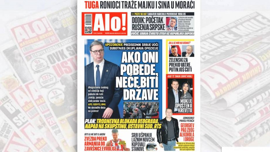 AKO ONI POBEDE, NEĆE BITI DRŽAVE Predsednik Srbije uputio upozorenje uoči subotnjeg okupljanja opozicije