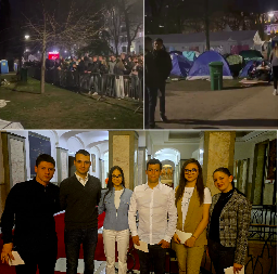 STUDENTI BLOKADERI PRESKOČILI OGRADU I UŠLI U SUKOB Novi napad na studente u Pionirskom parku (FOTO/VIDEO)