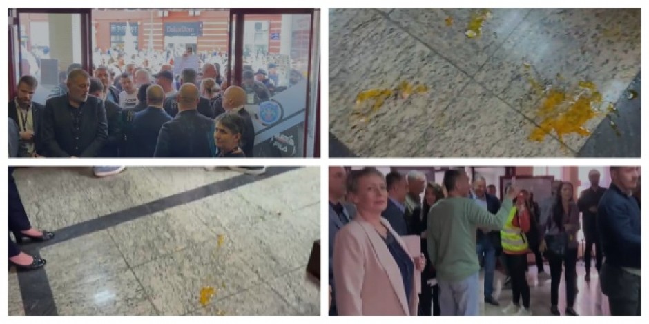 MASKIRANI MUŠKARCI UPALI U OPŠTINU Besna masa napravila haos u Čačku