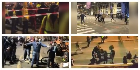 BESNI HULIGANI NAPADALI STUDENTE, POLICIJU Ovo su najbrutalnije scene nasilja ekstremista koje smo gledali sinoć (VIDEO)
