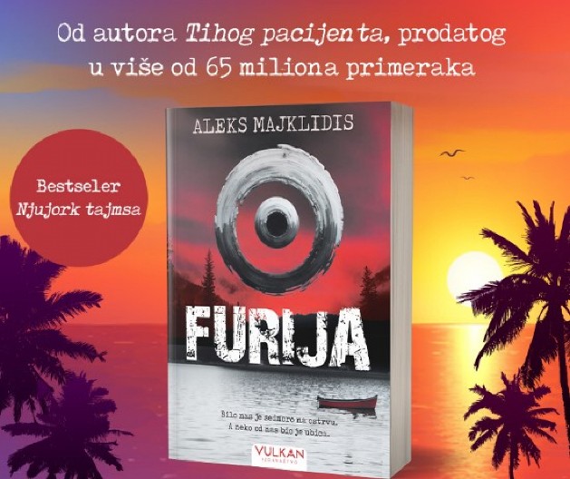 „Furija“– novi triler autora svetskog bestselera „Tihi pacijent“ u prodaji