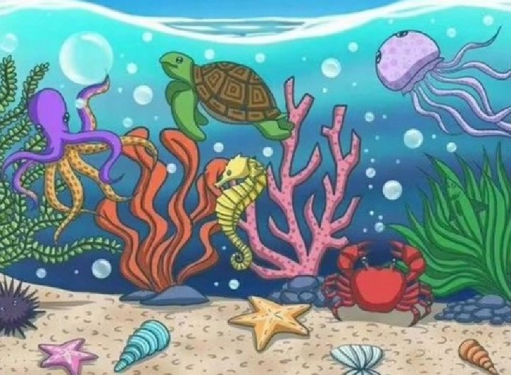 ZA ONE SA VISOKOM INTELIGENCIJOM Uočite ribu na slici za manje od 15 sekundi