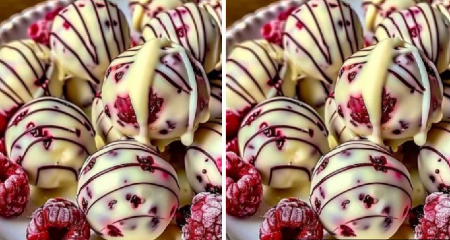 KUGLICE OD BELE ČOKOLADE I MALINA Neodoljive i slatke, najbolje odmah stavite duplu meru