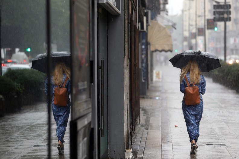 ŽUTO UPOZORENJE ZA KIŠU Očekuju se obilnije padavine i problemi u saobraćaju