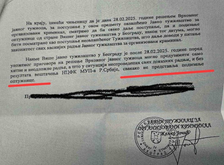 SKANDAL! Tužilaštvo za organizovani kriminal pokušalo da potopi optužnicu za pad nadstrešnice