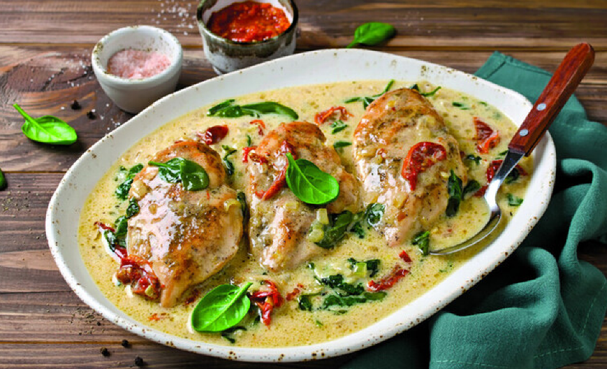 AJMOKAC SA SPANAĆEM I PILETINOM Rapsodija ukusa u svakom zalogaju, za ručak koji se pamti