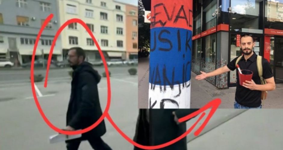 EVO KO JE NASILNIK BRAJAN KOJI JE DANAS MALTETIRAO DEKANA Prefarbavao je srpske zastave, a sada zlostavlja ljude!
