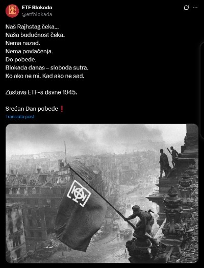 NAJVEĆA SRAMOTA DO SADA! Blokaderi foteljaši sopstvenu državu nazvali Trećim rajhom, a Narodnu skupštinu Rajhstagom! (FOTO)