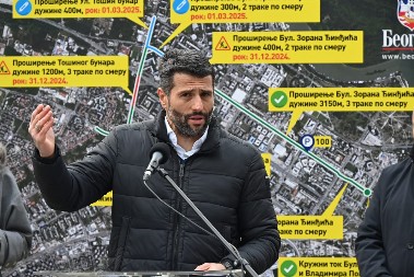 NOVA PARKING MESTA I JOŠ DOBRIH VESTI Šapić: Očekujemo da radovi na proširenju Bulevara Zorana Đinđića budu završeni do kraja godine (FOTO)