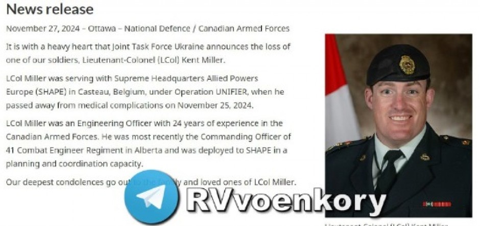 KANADSKI POTPUKOVNIK STRADAO U UKRAJINI? NATO tvrdi da je iznenada preminuo