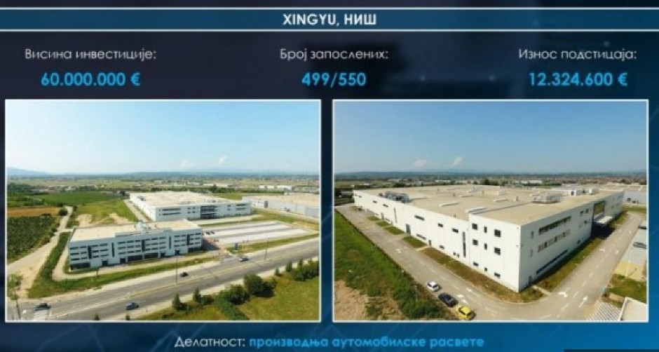 DIREKTOR KINESKE KOMPANIJE XINGYU: Planiramo da investiramo u još dve fabrike u Nišu