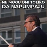 BLOKADERI GA ISPUMPALI! Ne mogu oni toliko da napumpaju, koliko Vučić može da izbuši da bi odbranio Srbiju! (VIDEO)