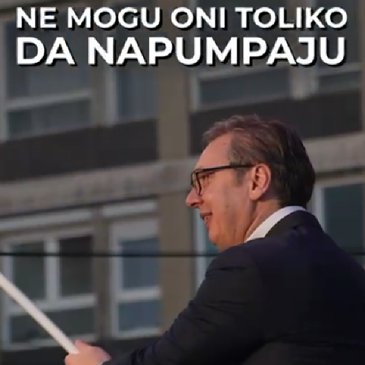 BLOKADERI GA ISPUMPALI! Ne mogu oni toliko da napumpaju, koliko Vučić može da izbuši da bi odbranio Srbiju! (VIDEO)