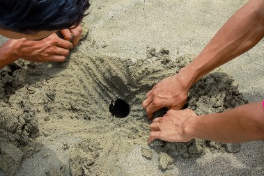 ''UPOMOĆ, ZEMLJA ME JE PROGUTALA!'' Turista kopao rupu u pesku, sekund kasnije je usledio HOROR - snimak ledi krv u žilama (VIDEO)