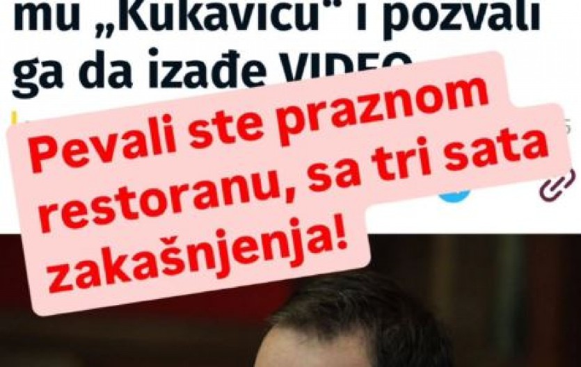 PEVALI ISPRED PRAZNOG RESTORANA Pokušali da montiraju vest o Siniši Malom, smeje im se ceo Kosjerić! (VIDEO)