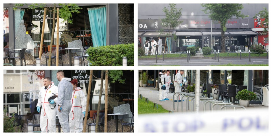 BAČENA BOMBA NA DVA KAFIĆA U ZAGREBU Prve slike sa lica mesta (FOTO)