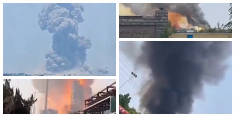 DRAMATIČNO! OGROMNA EKSPLOZIJA U HEMIJSKOJ FABRICI: 55 vozila Hitne pomoći na licu mesta, stižu zastrašujući snimci iz Kine (VIDEO)