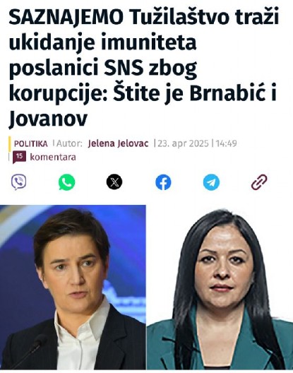 VELIKA LAŽ OPOZICIONIH MEDIJA! Arsić se nikada nije ni pozvala na imunitet, ovo je dokaz!