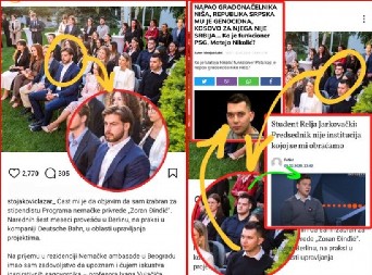 UNIŠTILI ŽIVOTE OSTALIM STUDENTIMA, RAZVALILI SRBIJU, TUKLI SRBE:  Sada na travnjaku nemačke ambasade dobijaju stipendiju kao POKLON za sve to!