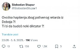 HRVATI BI MU POZAVIDELI! Stupar kipti od mržnje prema Srbima!