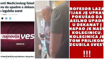 BLOKADERI OBJAVILI SNIMAK "STRAVIČNOG NAPADA" Profesor pitao studentkinju šta je plenum, ona se onesvestila?! KOGA BRE LAŽETE VIŠE! (VIDEO)