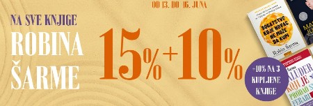 Rođendanska akcija u čast Robina Šarme: Knjige koje menjaju život na trostrukom popustu