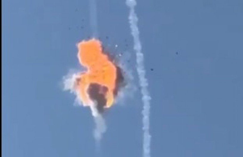 OVAKO IZGLEDA MOĆ IZRAELA! Trenutak kada Gvozdena kupola ruši iranski dron! (VIDEO)