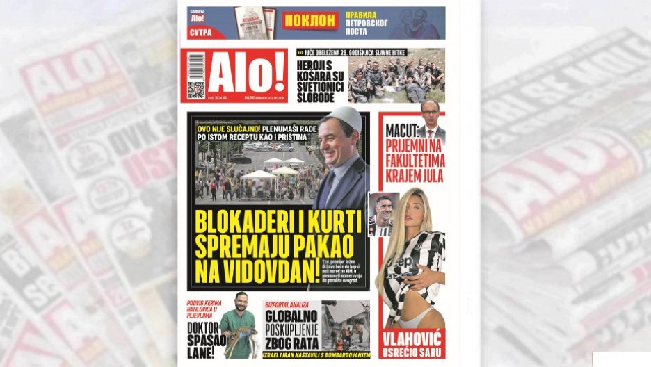 BLOKADERI I KURTI SPREMAJU PAKAO NA VIDOVDAN! OVO NIJE SLUČAJNO! Plenumaši rade po istom receptu kao i Priština