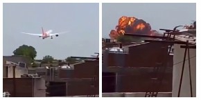 NOVI SNIMAK AVIONA KOJI SE SRUŠIO U INDIJI OTKRIVA UZROK PADA? Evo šta je primećeno pre nego što je stradalo 270 ljudi (VIDEO)