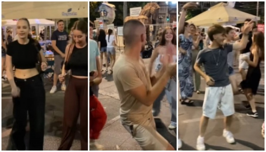 SKANDALOZAN PERFORMANS ISPRED VLADE SRBIJE Prave žurku dok blokiraju centar Beograda, ovako li se žali za stradalima u Novom Sadu? (VIDEO)