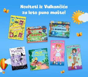LETNJI BEG OD EKRANA POČINJE KNJIGOM: Novi naslovi iz „Vulkančića“ za decu svih uzrasta