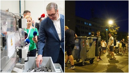 NEKO NUDI FABRIKE, A NEKO SMEĆE I KONTEJNERE Vučić: Neće ljudi smeće i kontejnere!