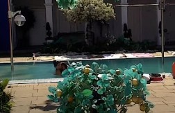 AKCIJA U BAZENU PRED ZADRUGARIMA Aleksandra i Milovan podivljali u vodi, učesnici zanemeli od šoka (FOTO)