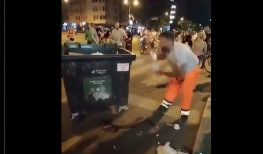 "DOK RADNICI ČISTE, BAGRA SE SMEJE!" Snimak koji sramoti blokadere: Čistili za njima, a oni ih ponižavali! (VIDEO)