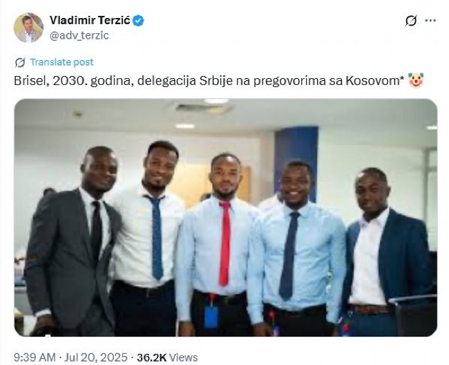 IDEOLOG BLOKADERA I RASISTA Advokat Terzić pokazao pravo lice!