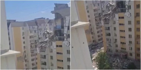 TROJE MRTVIH U EKSPLOZIJI U STAMBENOJ ZGRADI Stravični snimci s mesta nesreće, traga se za preživelima u Saratovu! (VIDEO)