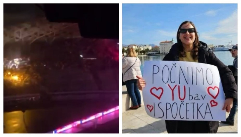 KAO POČINJALI LJUBAV IZ POČETKA, A ONDA... AJMO USTAŠE, ZA DOM SPREMNI! Raskrinkano ustaško licemerje, obe slike su iz Splita! UPLELI I SVEŠTENIKA