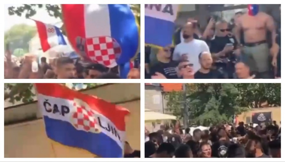 USTAŠTVO JE U HRVATSKOJ GLAVNI SMER DRŽAVE! Evropo, je li ovo ta vaša vladavina prava?! KLIČU USTAŠI KOJI JE KLAO SRBE