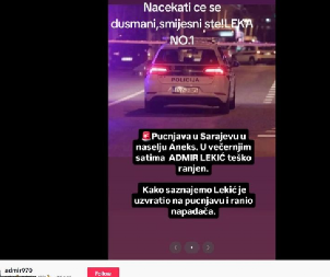 POZNATI TIKTOKER RANJEN U SARAJEVU? Isplivali prvi detalji pucnjave