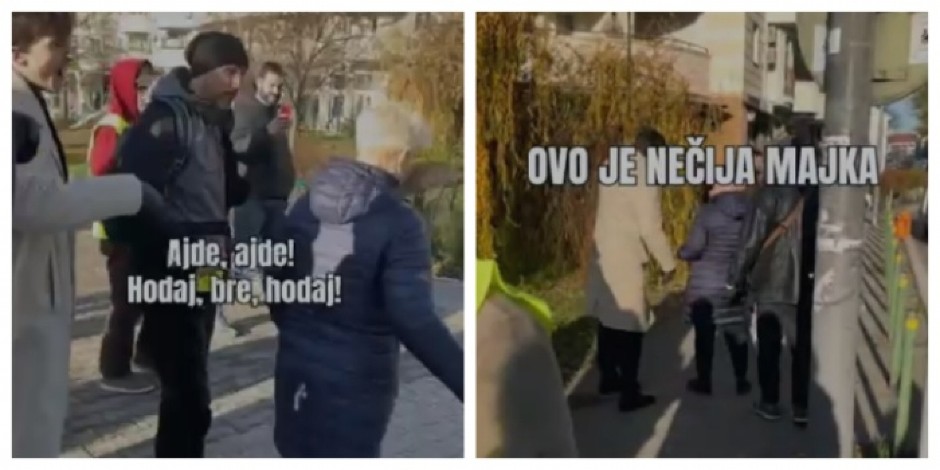 ČIST FAŠIZAM NA DELU "Studenti" ponižavaju ženu, teraju je kao da je pas, LJUDI OVO JE NEČIJA MAJKA, BAKA... (VIDEO)